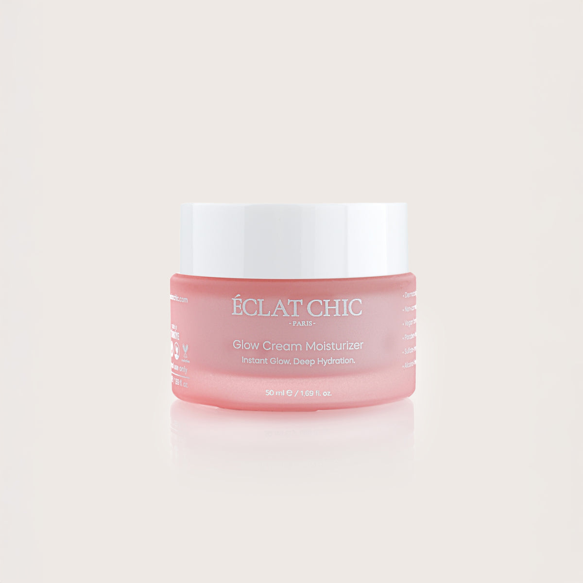Glow Cream – Aydınlatıcı Jel Nemlendirici | Hyaluronik Asit + Niacinamide + Arbutin | Tüm Cilt Tipleri